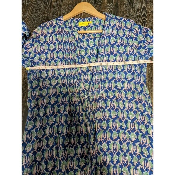 Roberta Roller Rabbit Tunic XS Blue Multi Cotton Beach - Picture 6 of 7